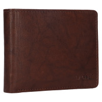 PÁNSKÁ KOŽENÁ PENĚŽENKA ROBERT TMAVĚ HNĚDÁ