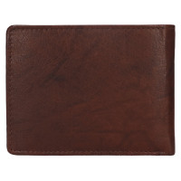 PÁNSKÁ KOŽENÁ PENĚŽENKA ROBERT TMAVĚ HNĚDÁ