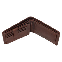 PÁNSKÁ KOŽENÁ PENĚŽENKA ROBERT TMAVĚ HNĚDÁ