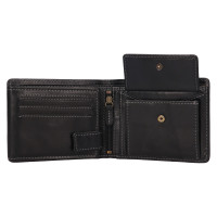 PÁNSKÁ KOŽENÁ PENĚŽENKA JULIAN ČERNÁ