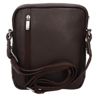 KOŽENÁ TAŠKA CROSSBODY PHOENIX TMAVĚ HNĚDÁ