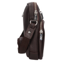 KOŽENÁ TAŠKA CROSSBODY PHOENIX TMAVĚ HNĚDÁ