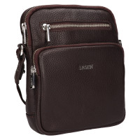 KOŽENÁ TAŠKA CROSSBODY PHOENIX TMAVĚ HNĚDÁ
