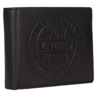 PÁNSKÁ KOŽENÁ PENĚŽENKA LIAM ČERNÁ