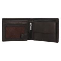 PÁNSKÁ KOŽENÁ PENĚŽENKA LIAM ČERNÁ