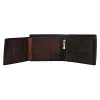 PÁNSKÁ KOŽENÁ PENĚŽENKA LIAM ČERNÁ