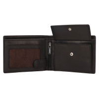 PÁNSKÁ KOŽENÁ PENĚŽENKA LIAM ČERNÁ