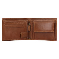 PÁNSKÁ KOŽENÁ PENĚŽENKA JULIAN HNĚDÁ