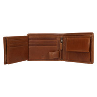 PÁNSKÁ KOŽENÁ PENĚŽENKA JULIAN HNĚDÁ