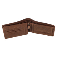 PÁNSKÁ KOŽENÁ PENĚŽENKA TRUCK MOTIV HNĚDÁ