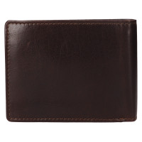 PÁNSKÁ KOŽENÁ PENĚŽENKA JULIAN TMAVĚ HNĚDÁ