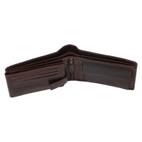 PÁNSKÁ KOŽENÁ PENĚŽENKA JULIAN TMAVĚ HNĚDÁ