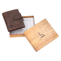 PÁNSKÁ KOŽENÁ PENĚŽENKA BERNARD HNĚDÁ