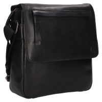 PÁNSKÁ KOŽENÉ CROSSBODY ARTUR ČERNÁ