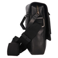PÁNSKÁ KOŽENÁ CROSSBODY BASIL ČERNÁ