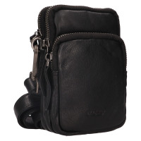 PÁNSKÁ KOŽENÁ CROSSBODY CHELSEA ČERNÁ