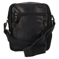 PÁNSKÁ KOŽENÉ CROSSBODY ROWAN ČERNÁ
