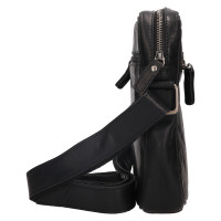PÁNSKÁ KOŽENÉ CROSSBODY ROWAN ČERNÁ