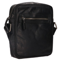 PÁNSKÁ KOŽENÉ CROSSBODY ROWAN ČERNÁ