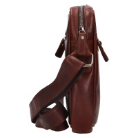 PÁNSKÁ KOŽENÉ CROSSBODY ROWAN HNĚDÁ
