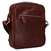 PÁNSKÁ KOŽENÉ CROSSBODY ROWAN HNĚDÁ