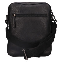 PÁNSKÁ KOŽENÉ CROSSBODY PERCY ČERNÁ