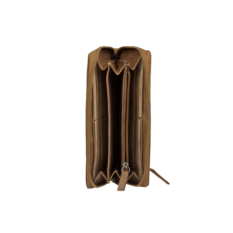 dámská peněženka kožená 219-hnědá - BRN