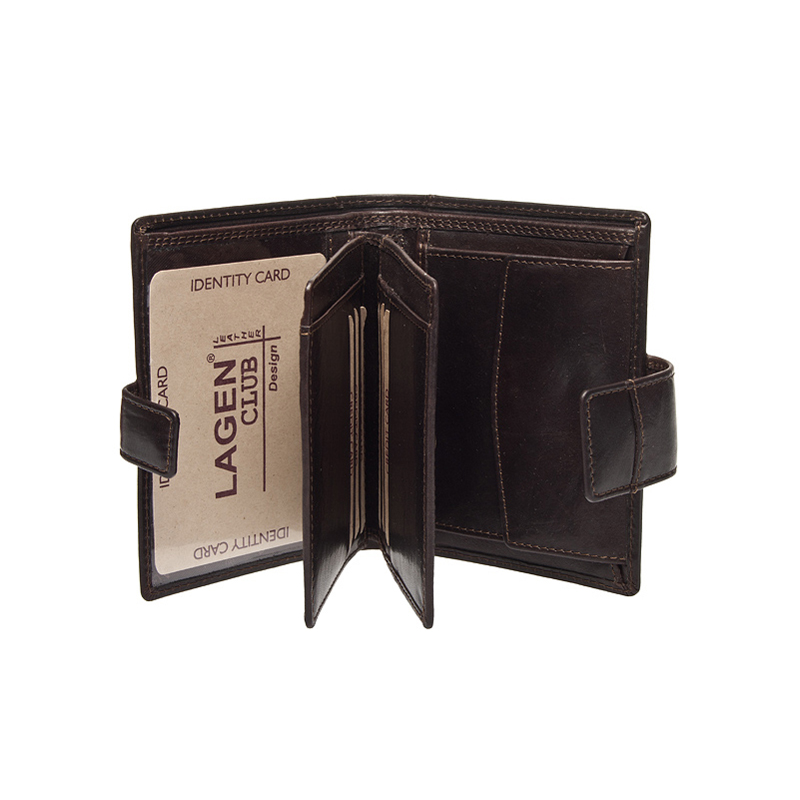 DÁMSKÁ KOŽENÁ PENĚŽENKA TAYLOR TMAVĚ HNĚDÁ