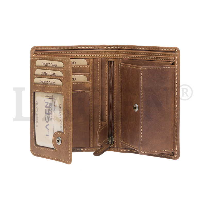 PÁNSKÁ KOŽENÁ PENĚŽENKA RAPHAEL HNĚDÁ