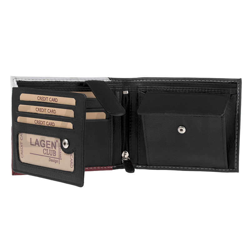 PÁNSKÁ KOŽENÁ PENĚŽENKA VLAJKA ČESKO