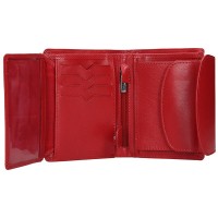 dámská peněženka kožená 7528 - červená- RED