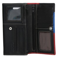 dámská peněženka kožená MC-614866 - černá/multi - BLK/MULTI