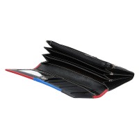 dámská peněženka kožená MC-614866 - černá/multi - BLK/MULTI