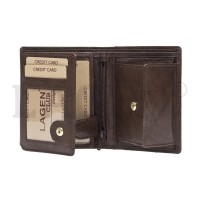 PÁNSKÁ KOŽENÁ PENĚŽENKA NOLAN TMAVĚ HNĚDÁ