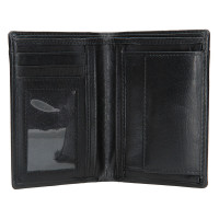 PÁNSKÁ KOŽENÁ PENĚŽENKA JON ČERNÁ