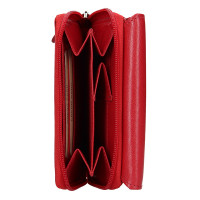dámská peněženka kožená 932/B - červená -  RED