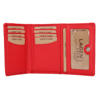 dámská peněženka kožená 2522- červená - RED