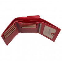 dámská peněženka kožená 2522/B - červená - RED