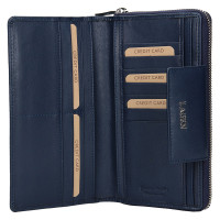 dámská peněženka kožená 50311- tmavě modrá - DARK BLUE