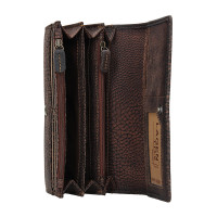 DÁMSKÁ KOŽENÁ PENĚŽENKA LAURENT TMAVĚ HNĚDÁ