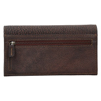 DÁMSKÁ KOŽENÁ PENĚŽENKA LAURENT TMAVĚ HNĚDÁ