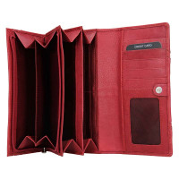 dámská peněženka kožená 51454 - červená - RED