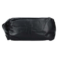 Dámská kabelka kožená 21046 - černá/červená - BLK/CARDI
