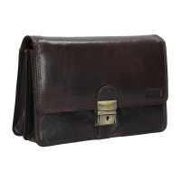 KOŽENÁ ETUE JAY TMAVĚ HNĚDÁ