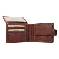 PÁNSKÁ KOŽENÁ PENĚŽENKA FLORIAN HNĚDÁ