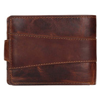 PÁNSKÁ KOŽENÁ PENĚŽENKA FLORIAN HNĚDÁ