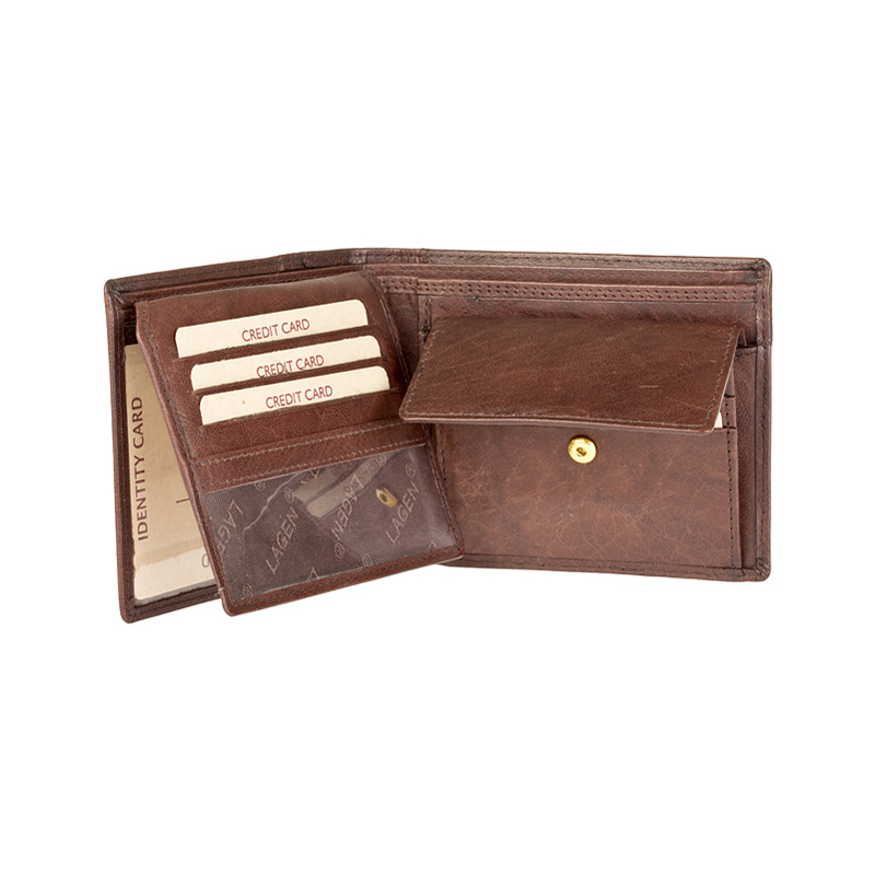 PÁNSKÁ KOŽENÁ PENĚŽENKA BENO HNĚDÁ