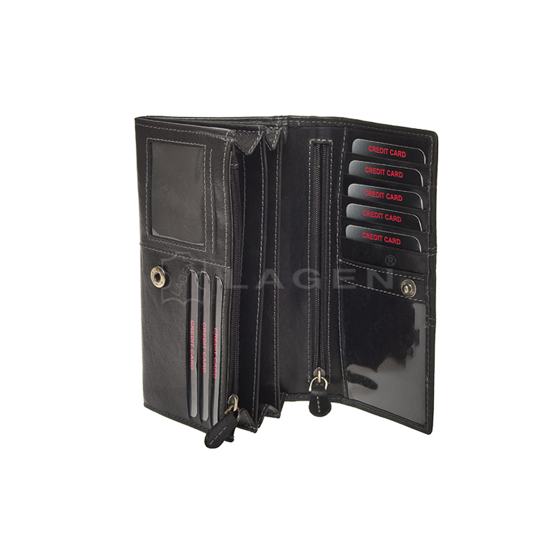 DÁMSKÁ KOŽENÁ PENĚŽENKA BAILEY ČERNÁ