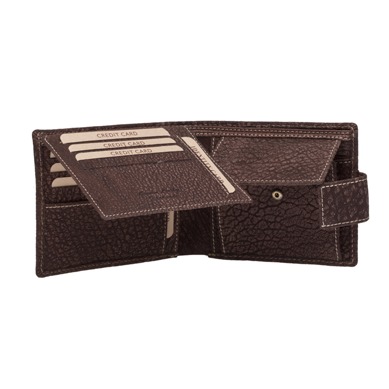 PÁNSKÁ KOŽENÁ PENĚŽENKA TRISTAN HNĚDÁ